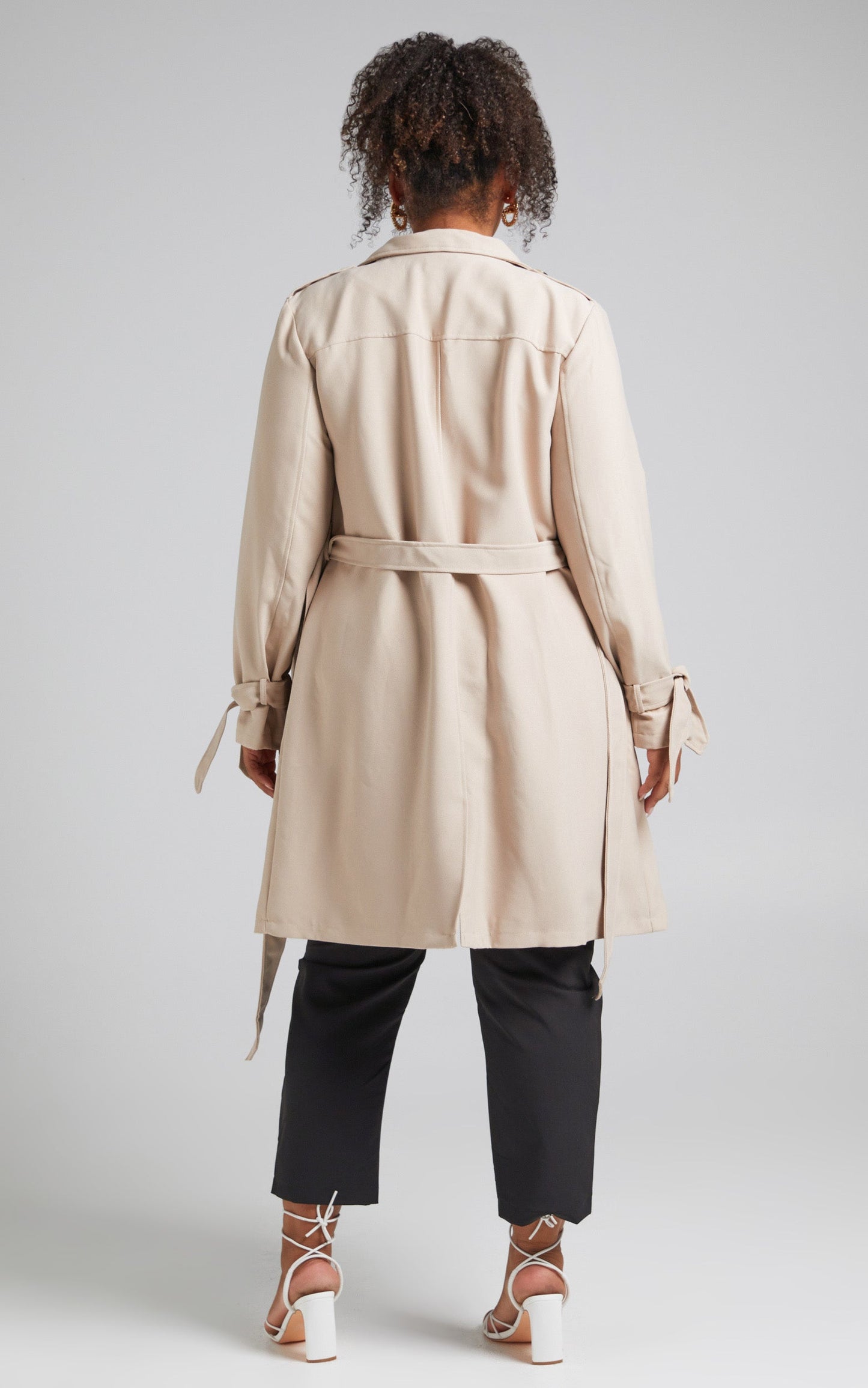 Coolest Girl Trench Coat in Beige