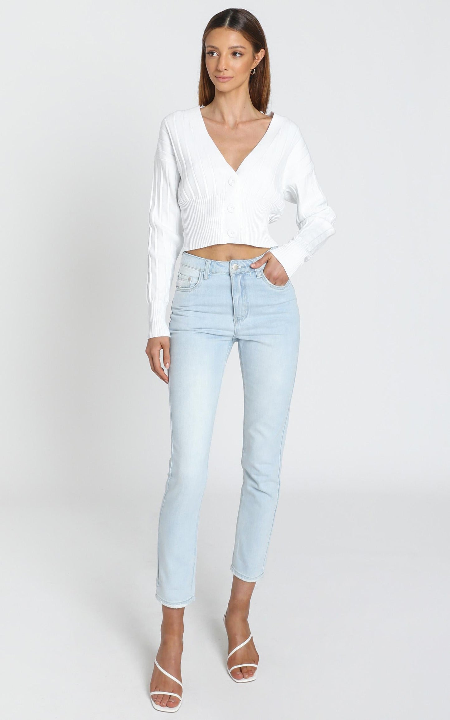 Una Jean in Light Blue Wash