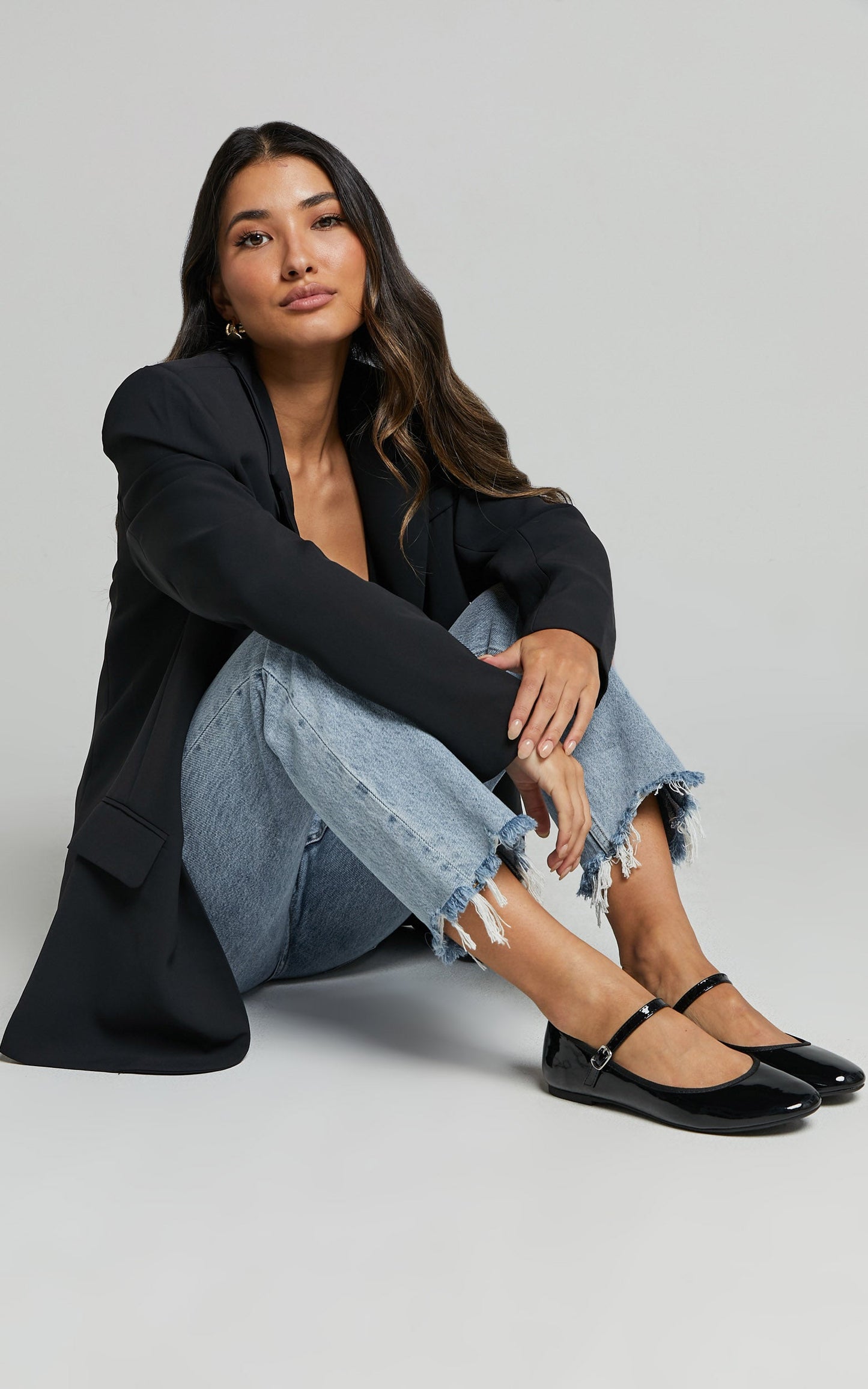 Therapy - Jayne Ballet Flat Shoes in Black Patent