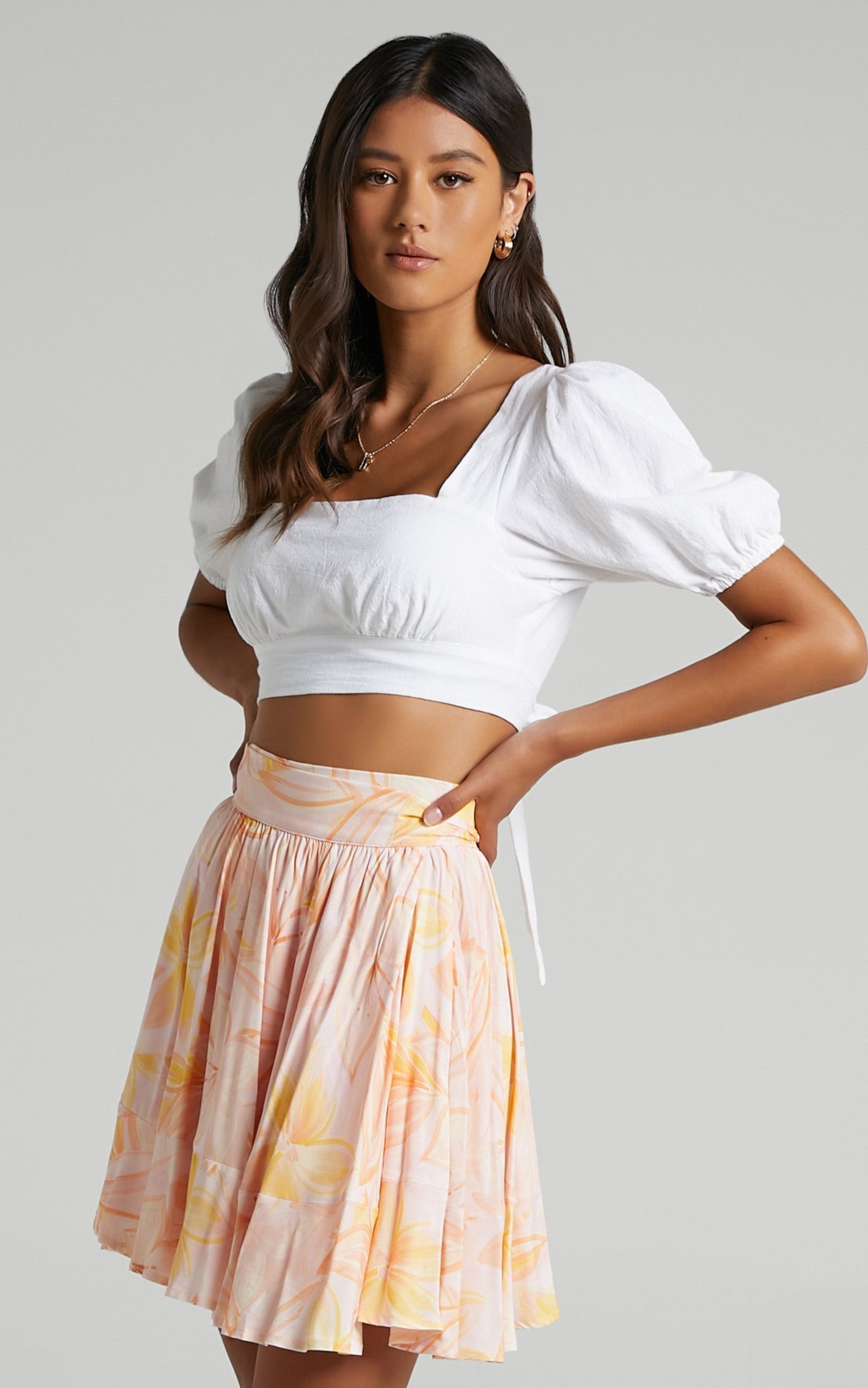 Eimear Skirt in Summer Floral