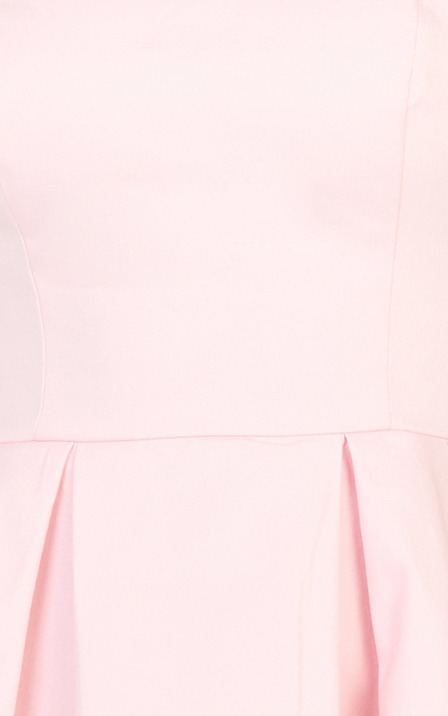 Avery Mini Dress - Strapless Fitted Bodice Full Pleated Skirt Dress in Baby Pink