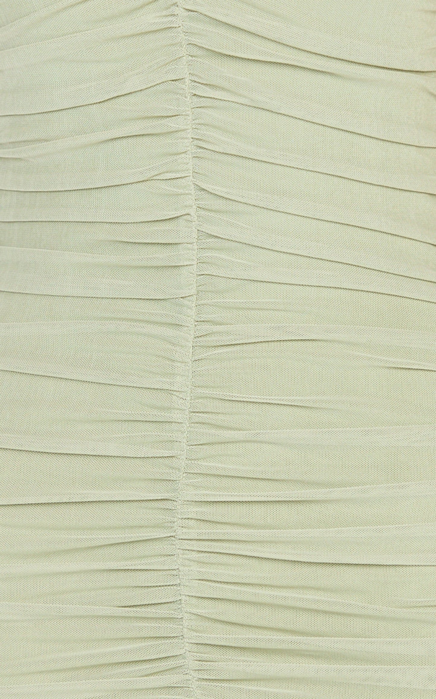 Kori Maxi Dress - Ruched Halterneck Mesh Dress With Racer Back in Sage