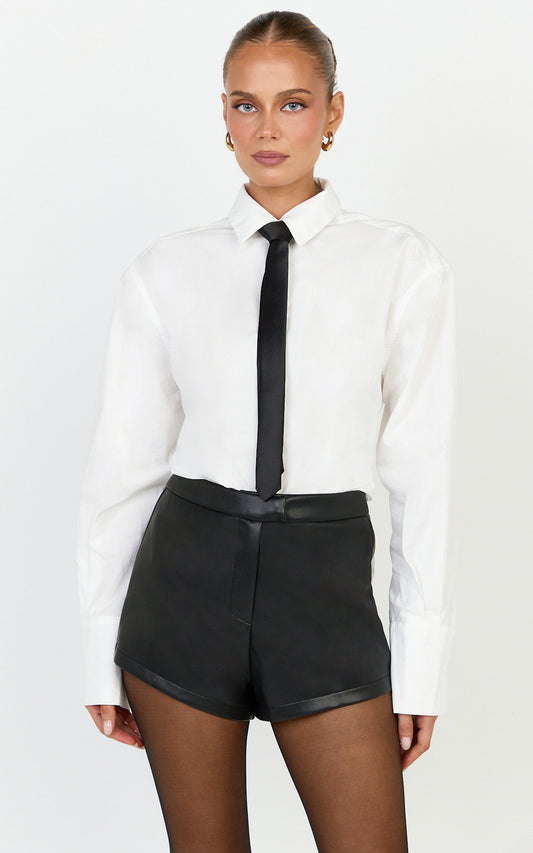 Kourtney Neck Tie in Black