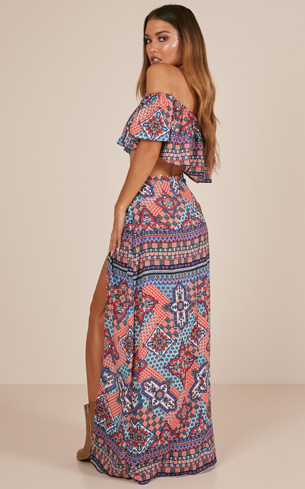 Sound Of Sunset Two Piece Set In Multi Print