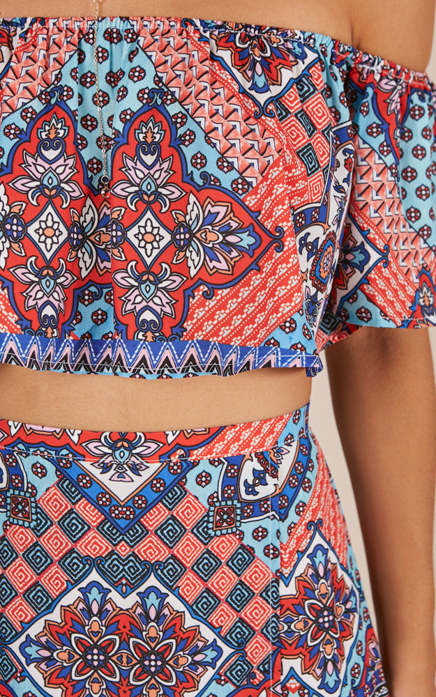 Sound Of Sunset Two Piece Set In Multi Print