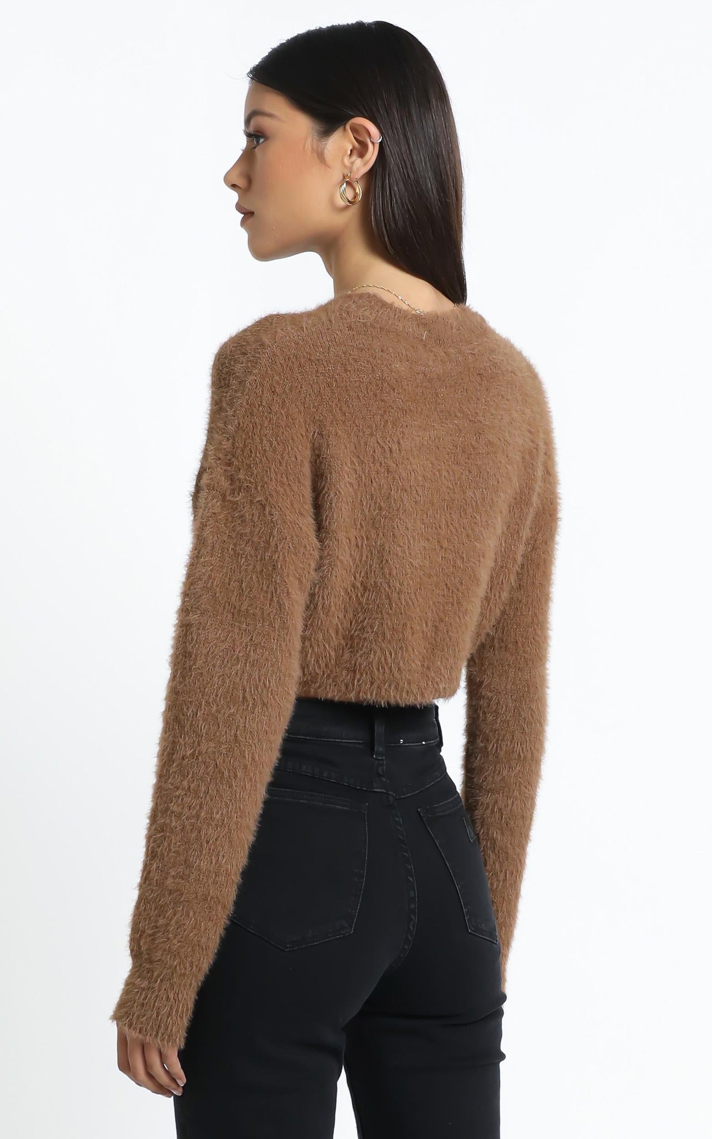 Dylan Knit Jumper in Brown