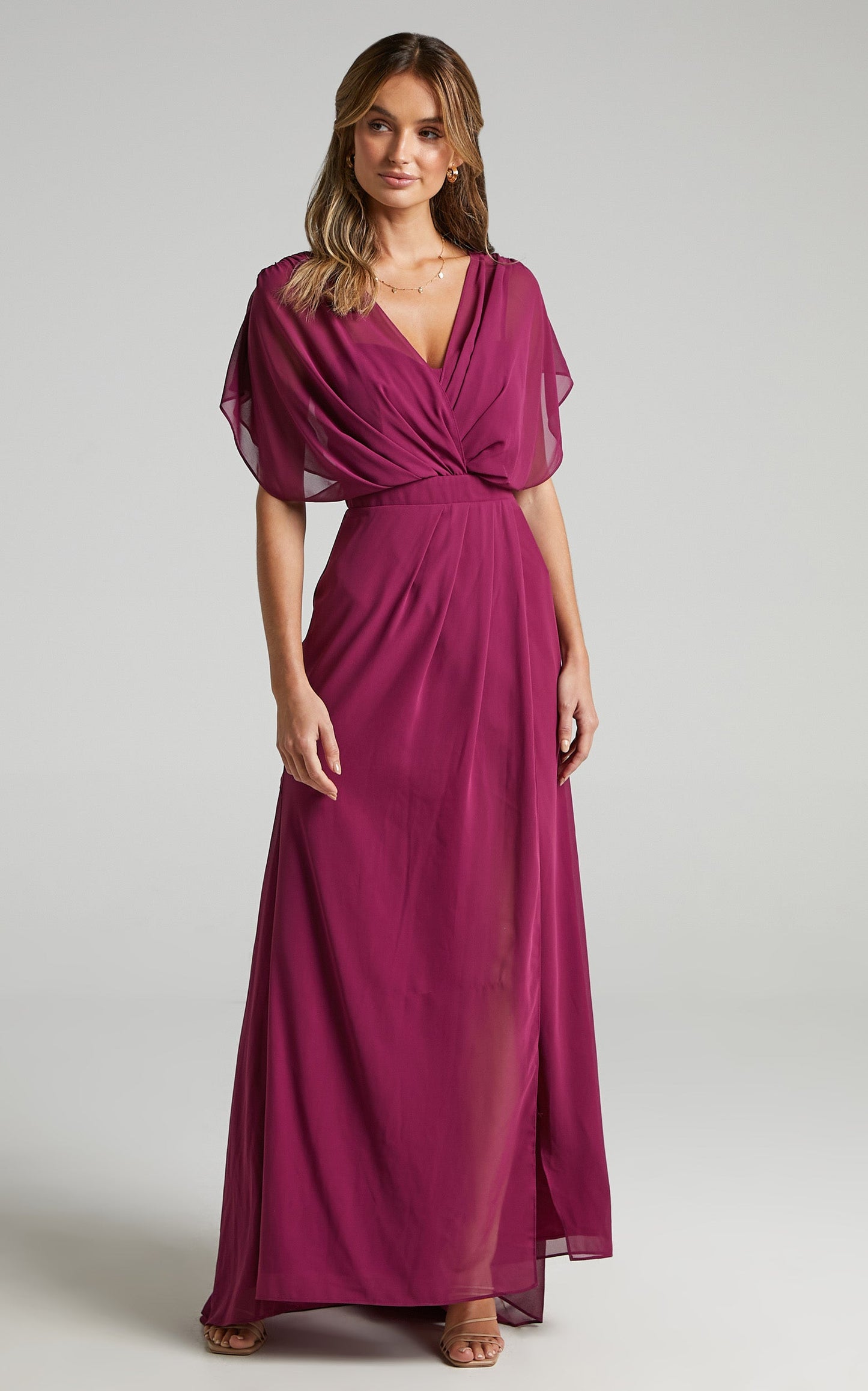 Lovers Gaze Dress in Mulberry