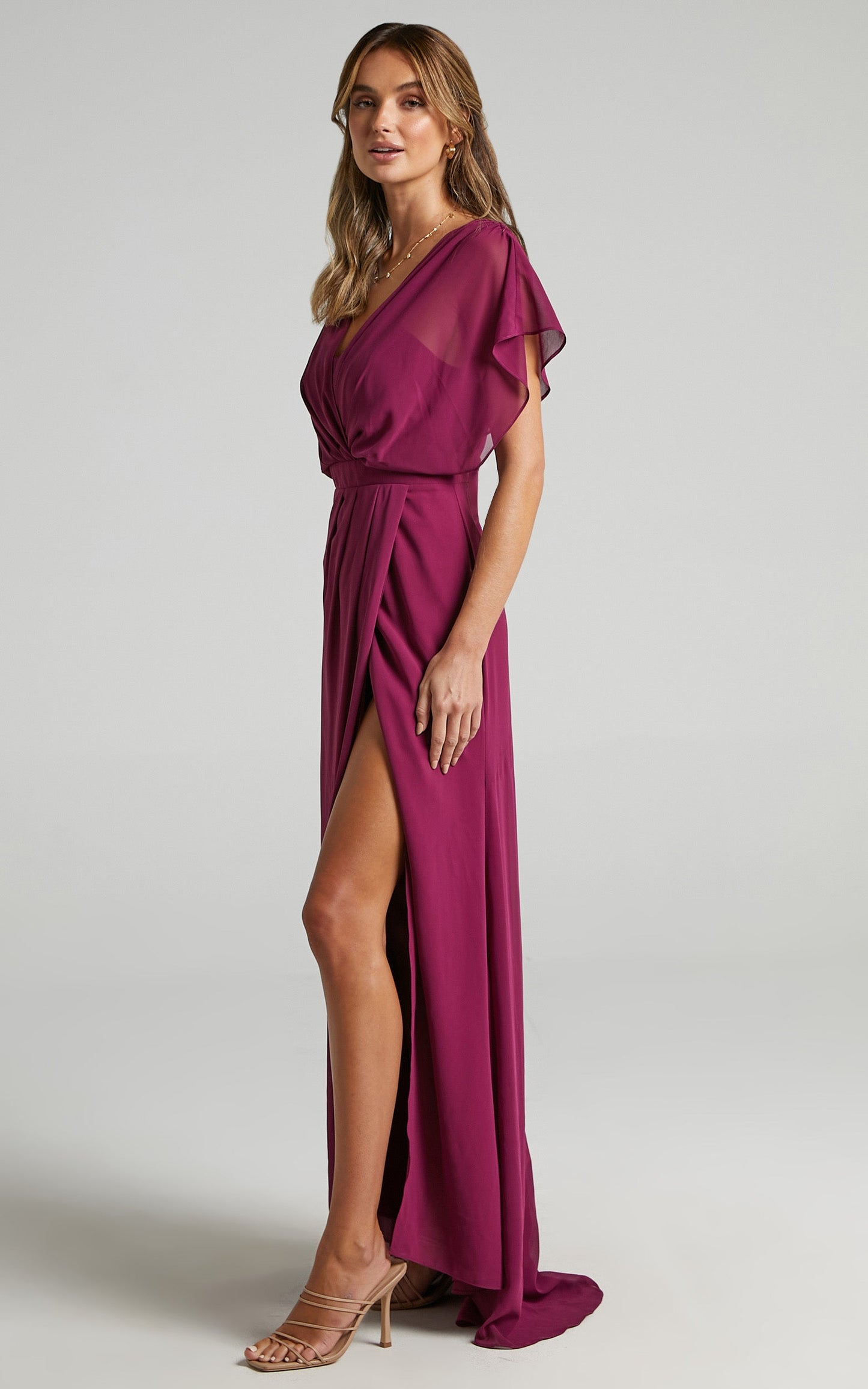 Lovers Gaze Dress in Mulberry