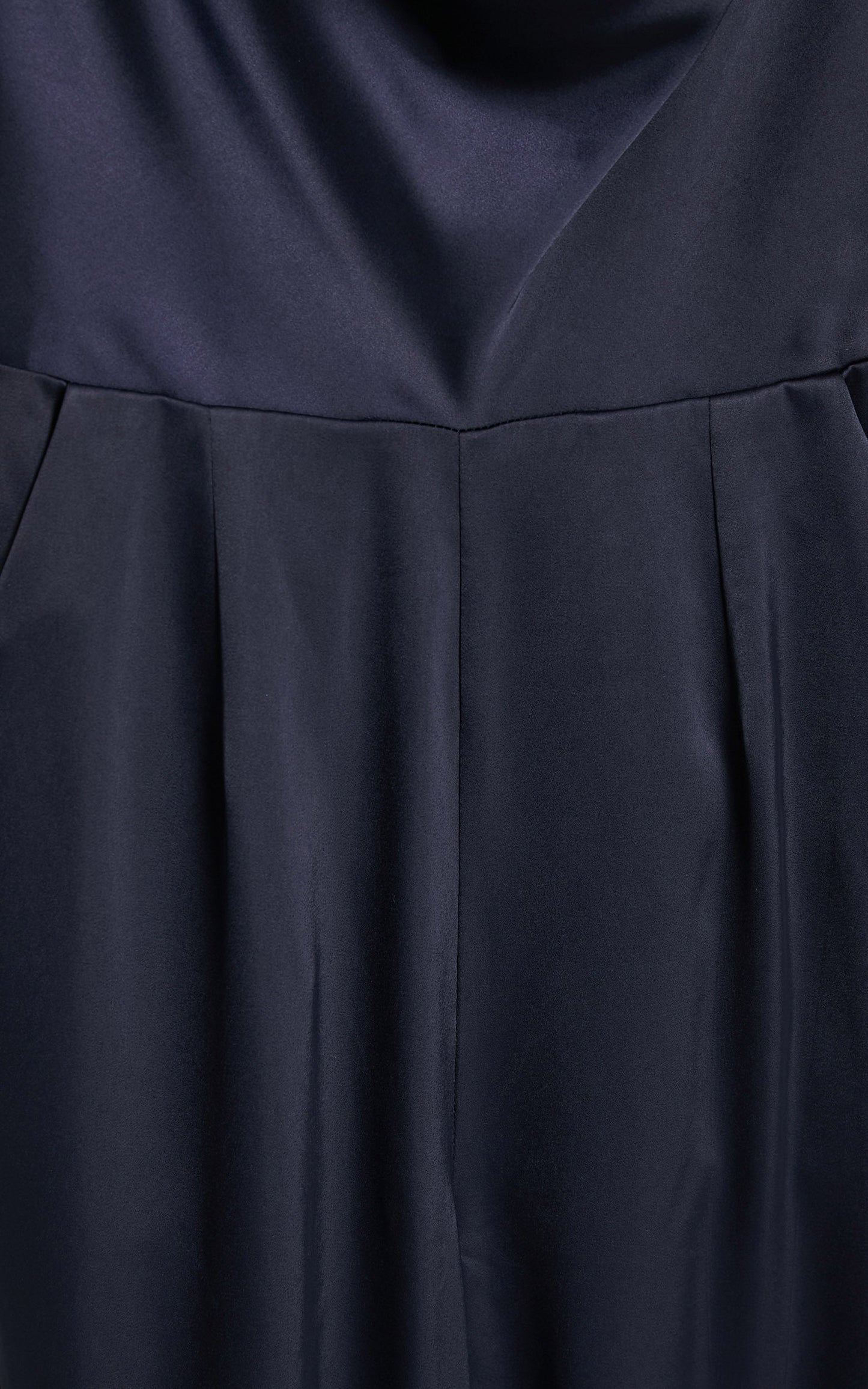 Together in Spirit Jumpsuit in Navy Satin