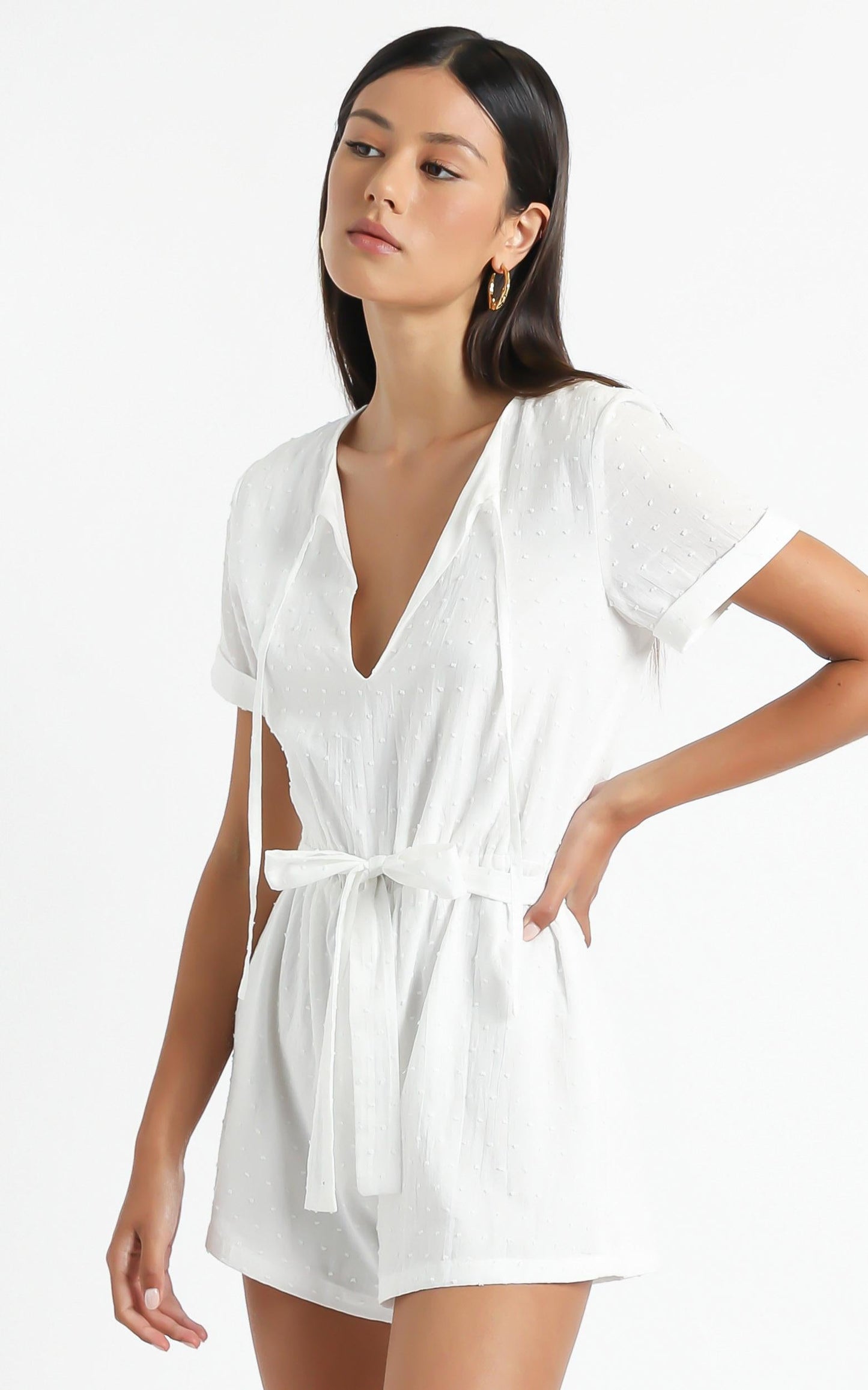 Northern Sun Playsuit in White