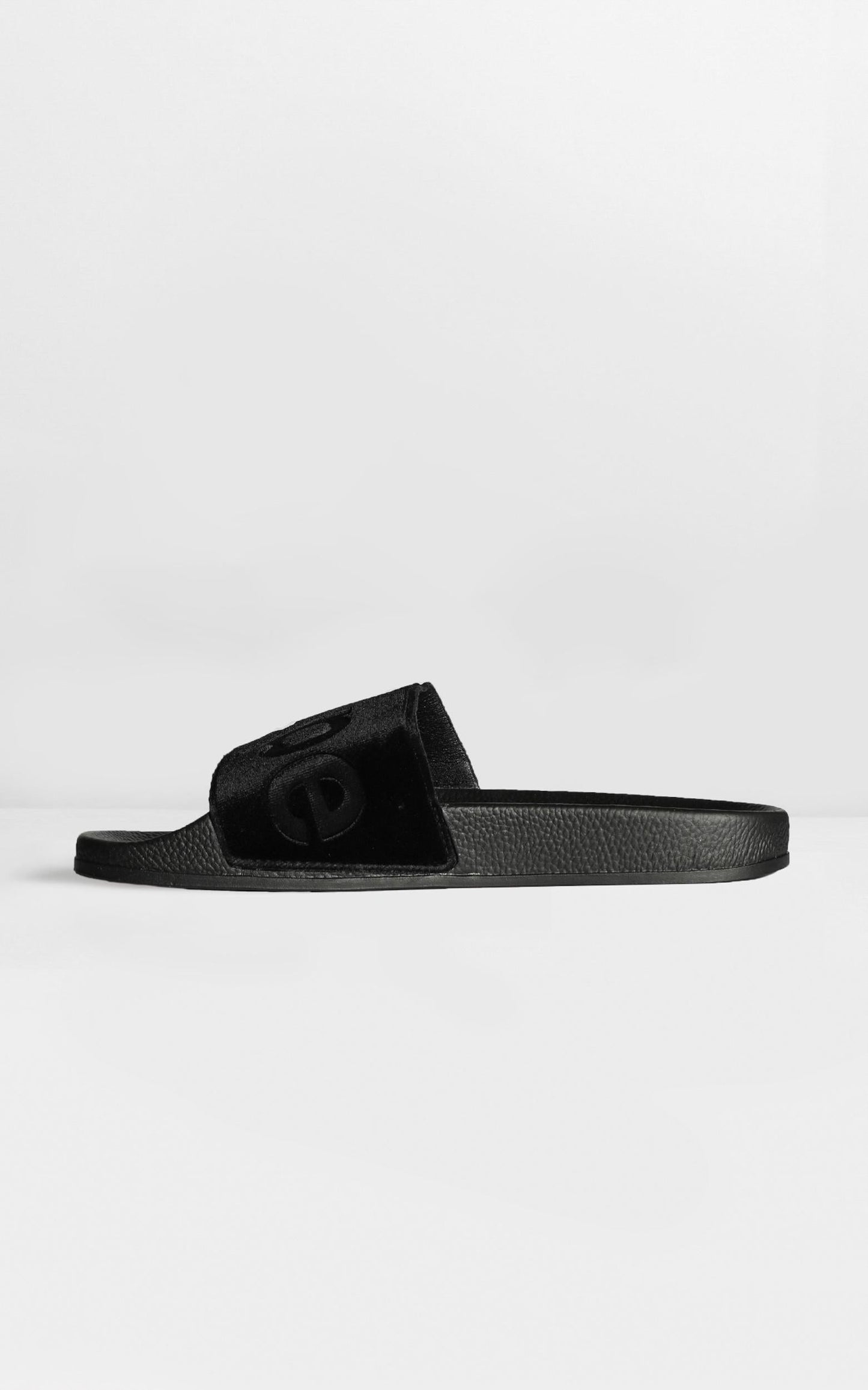 Superga - 1908 Velvet Slides In Black