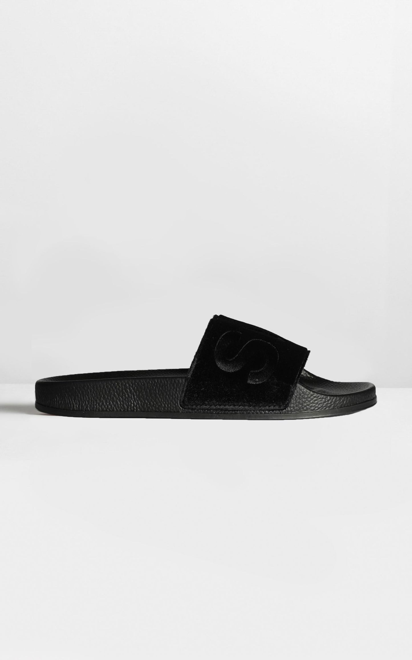 Superga - 1908 Velvet Slides In Black