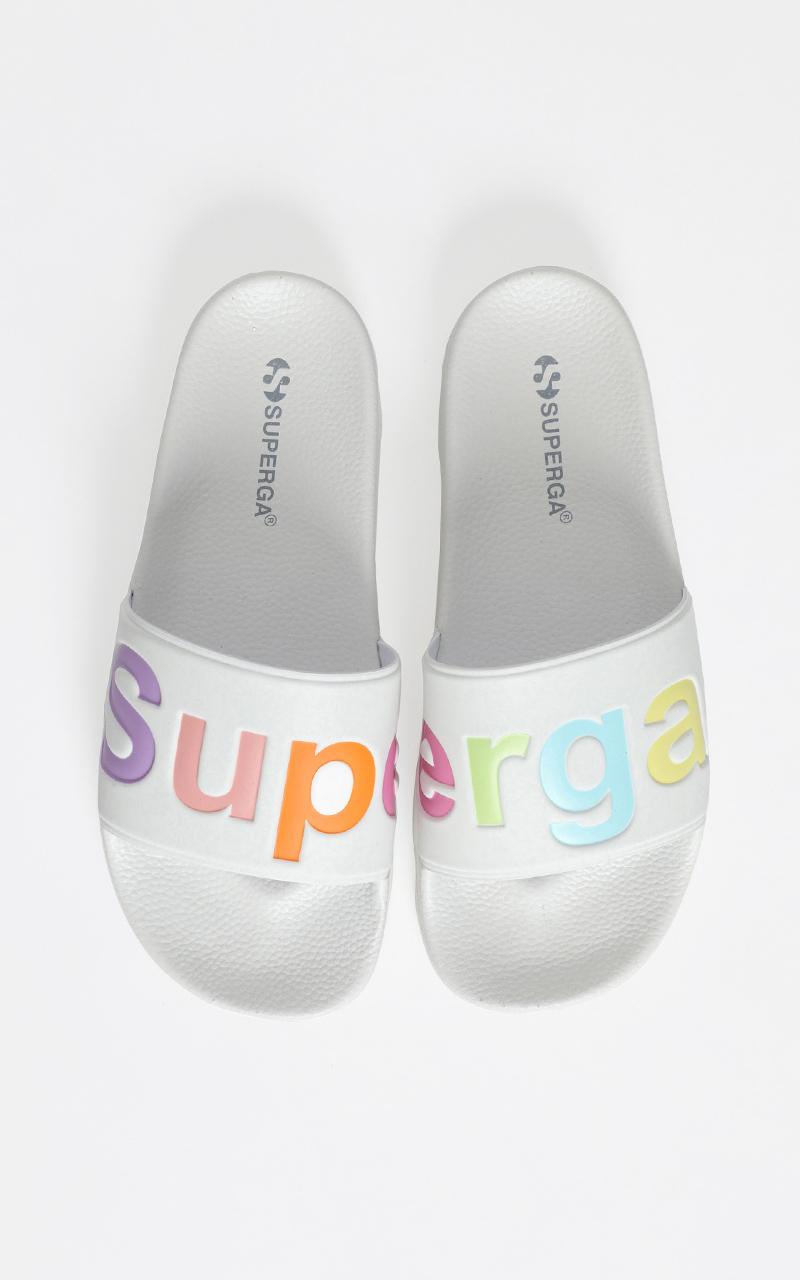 Superga - 1908 White Multi Slides In White