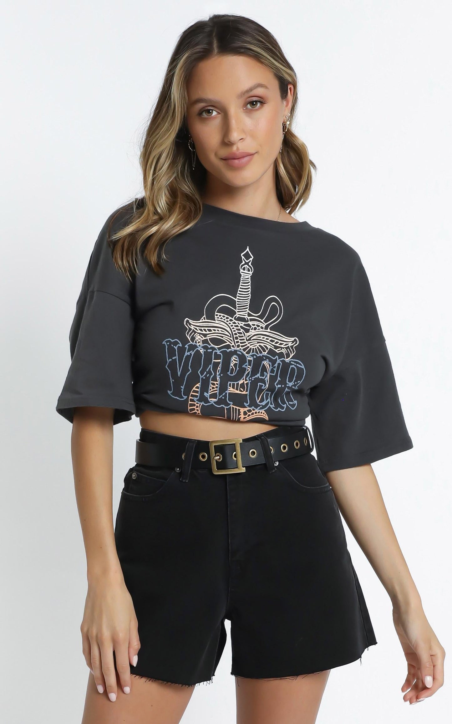 Dr Denim - Nora Denim Shorts in Black Retro