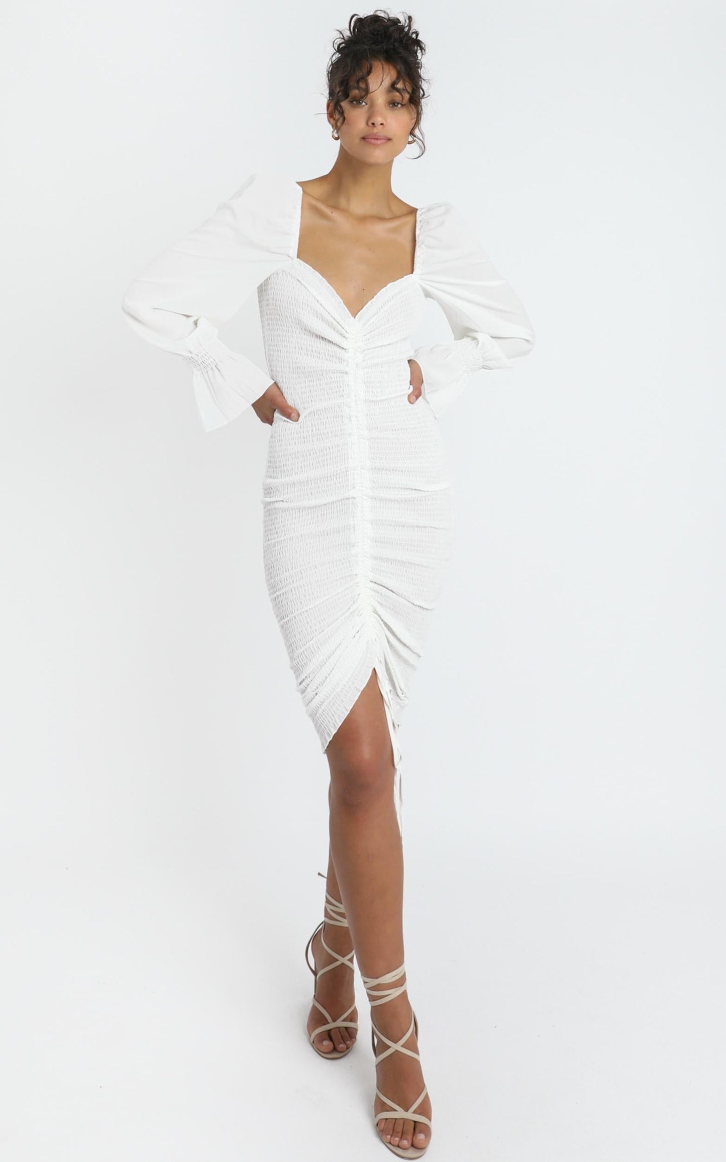 Megan Dress in White