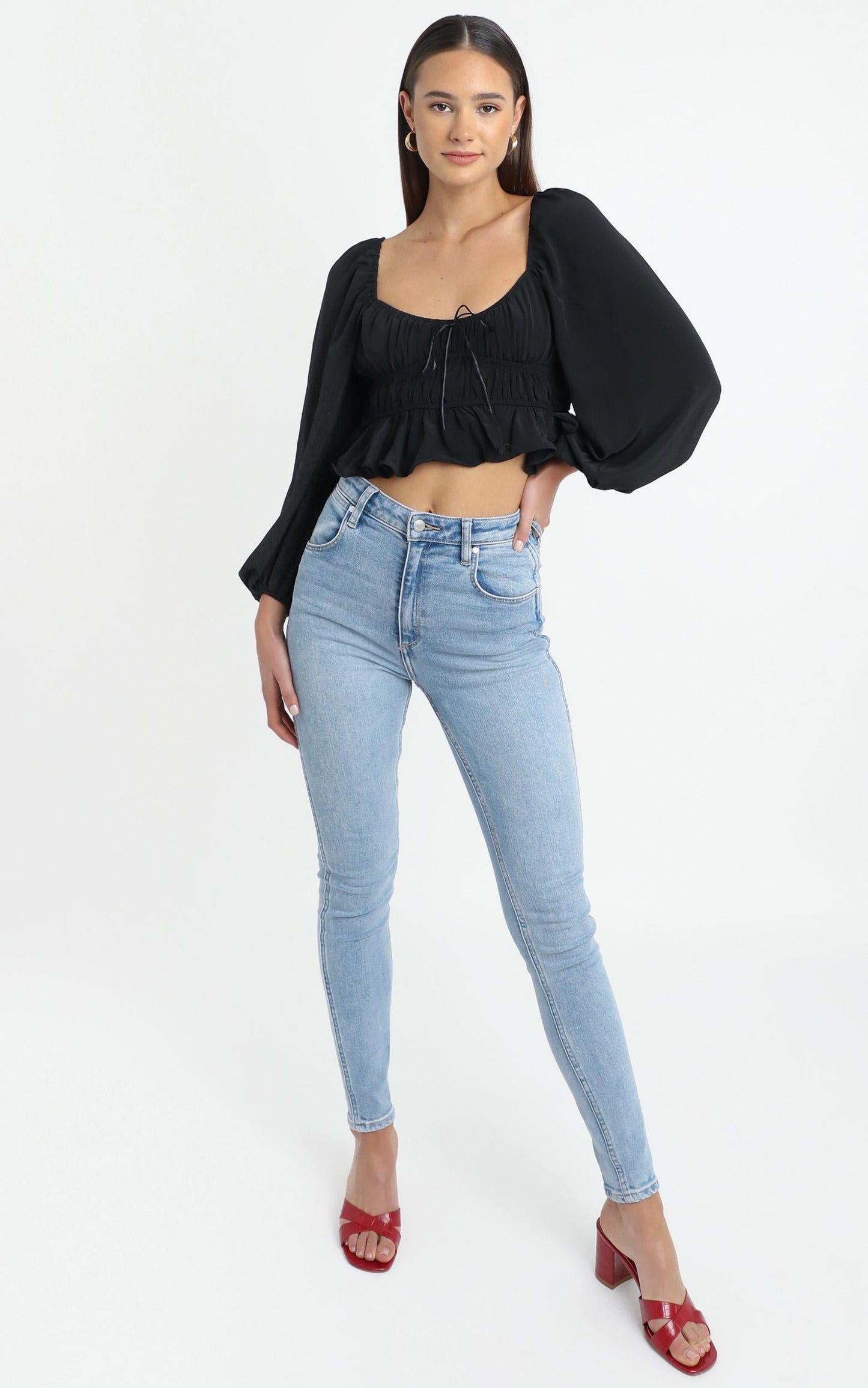 Greatness Is Mine Top in Black