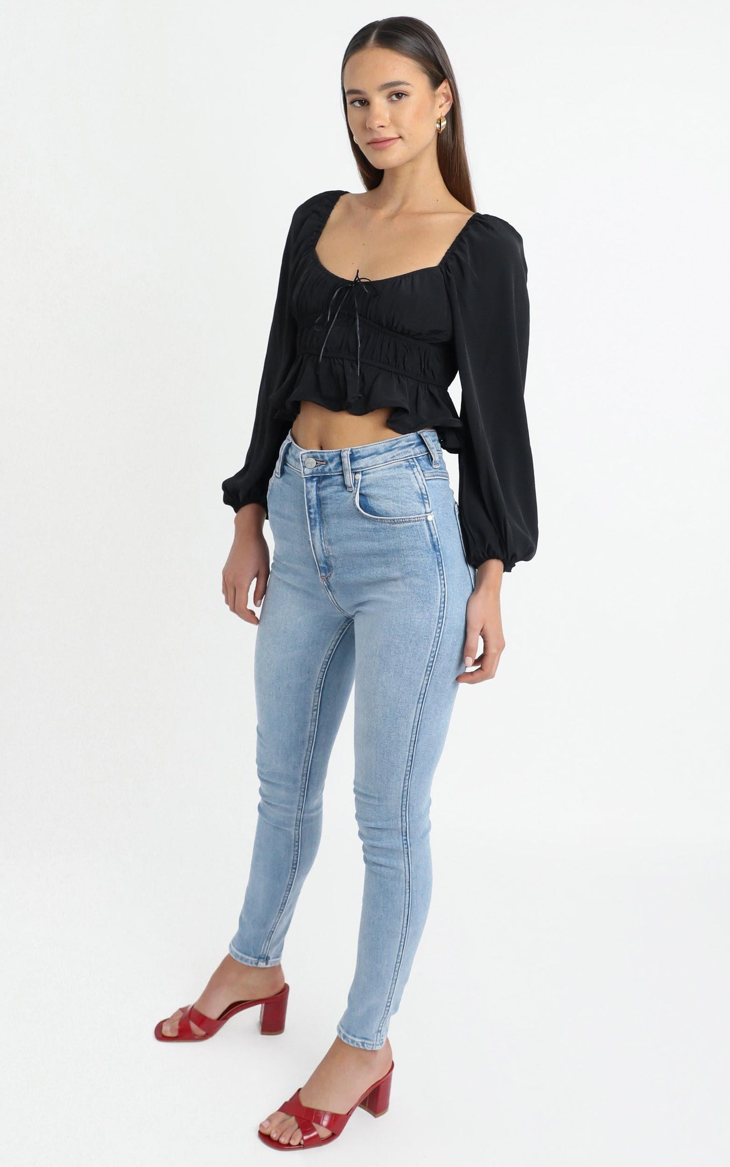 Greatness Is Mine Top in Black