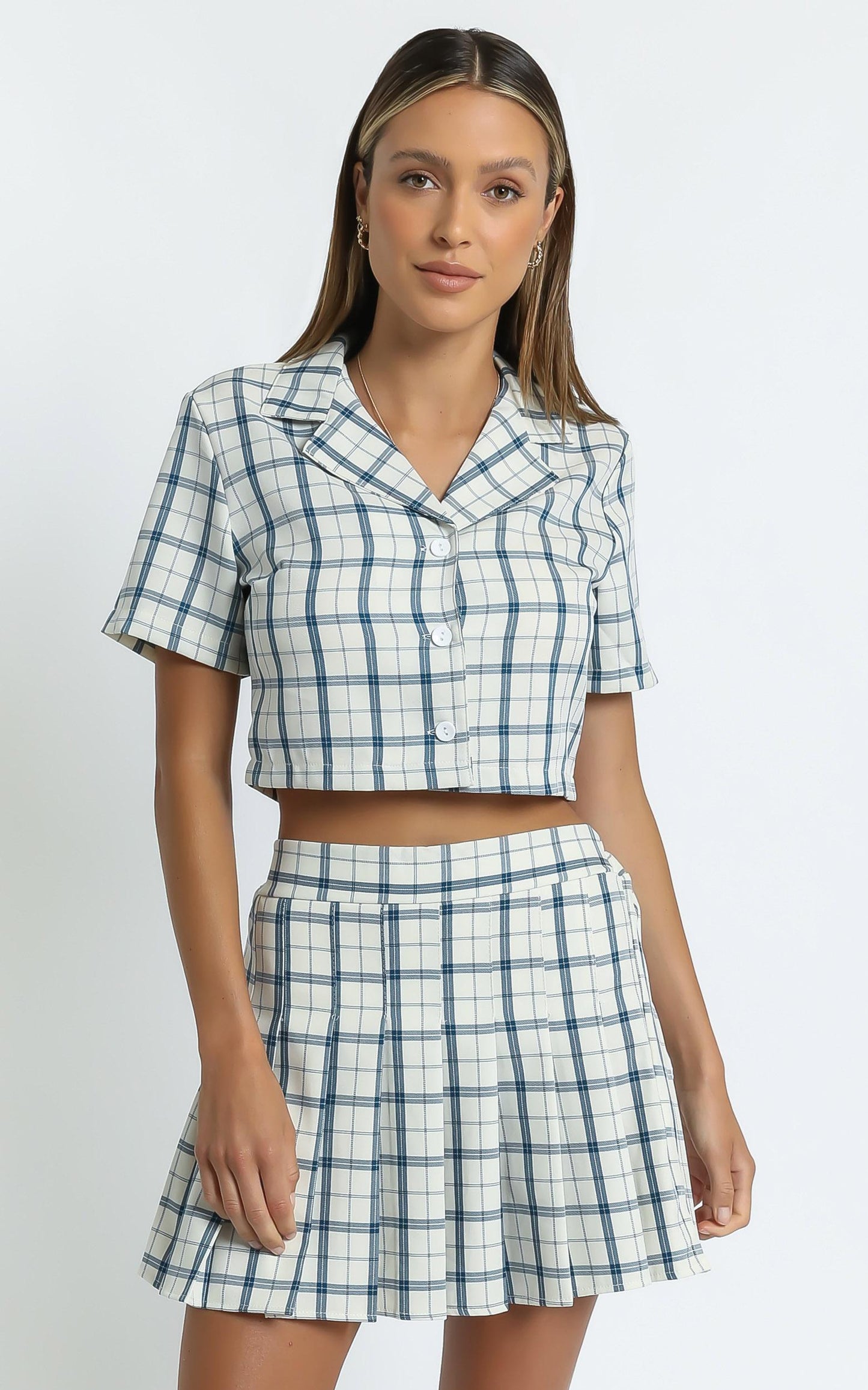 Ollie Shirt in Cream Check