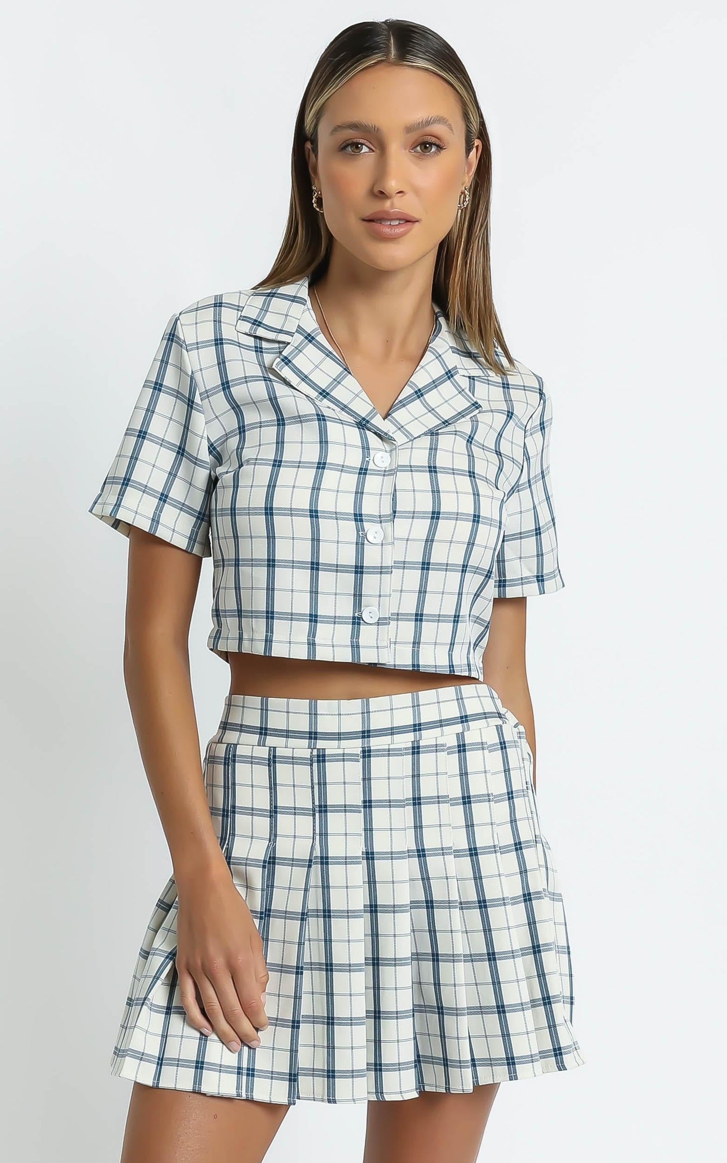 Ollie Shirt in Cream Check