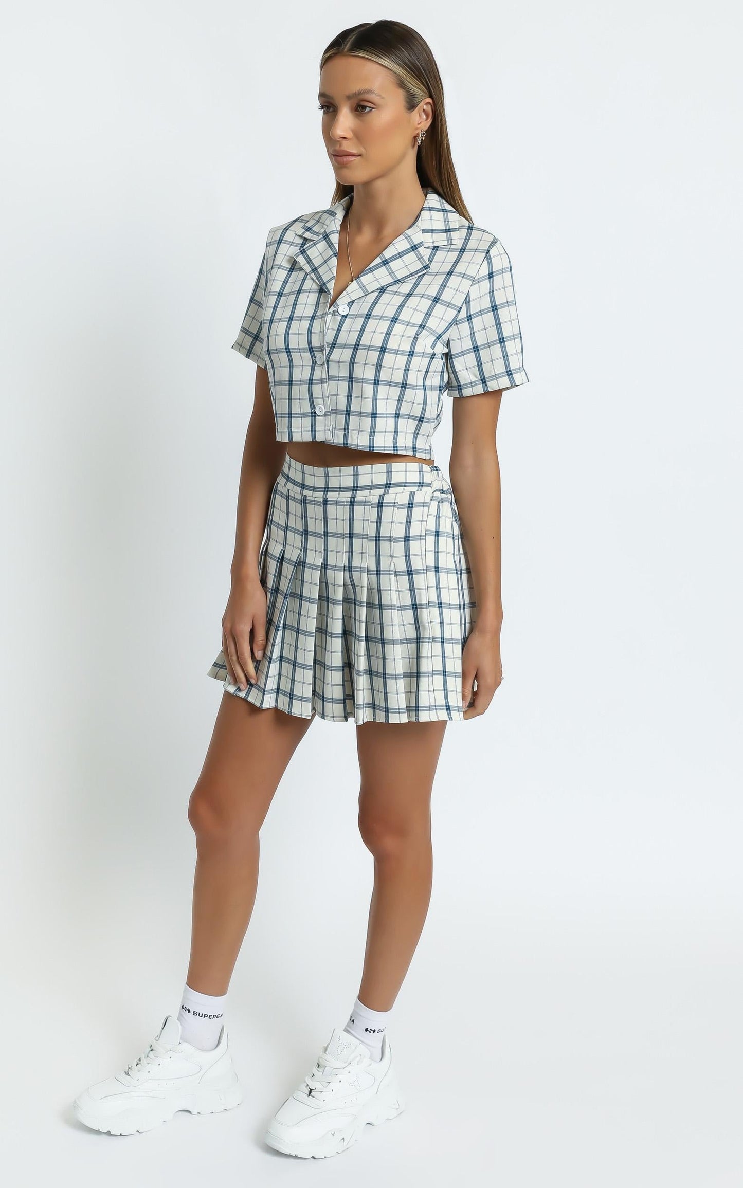 Ollie Shirt in Cream Check