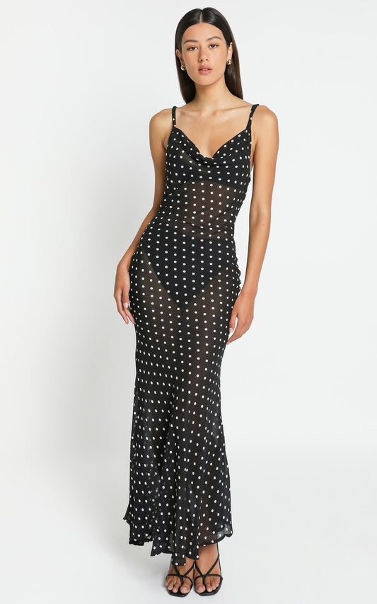 Dalton Dress in Black Spot