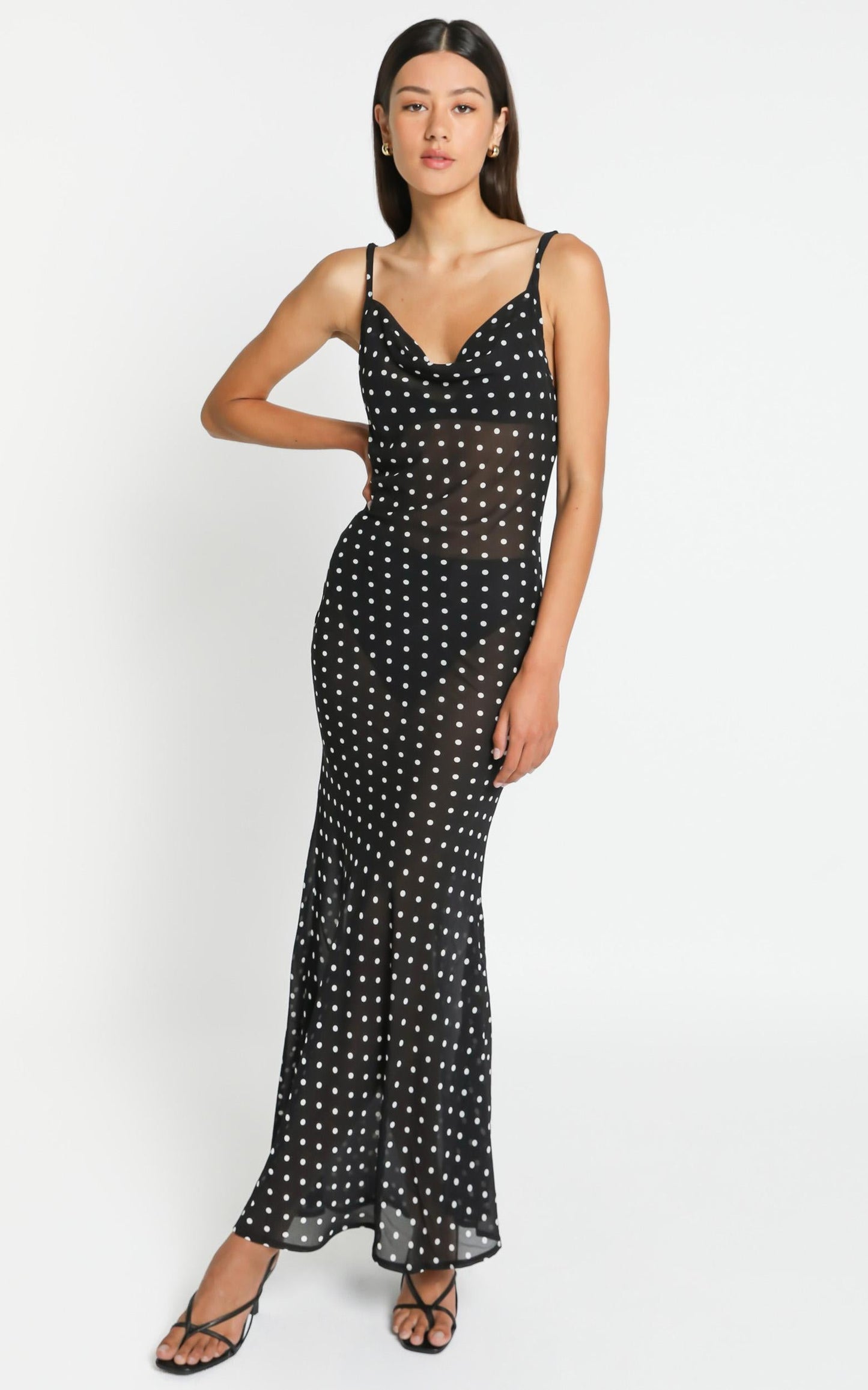 Dalton Dress in Black Spot