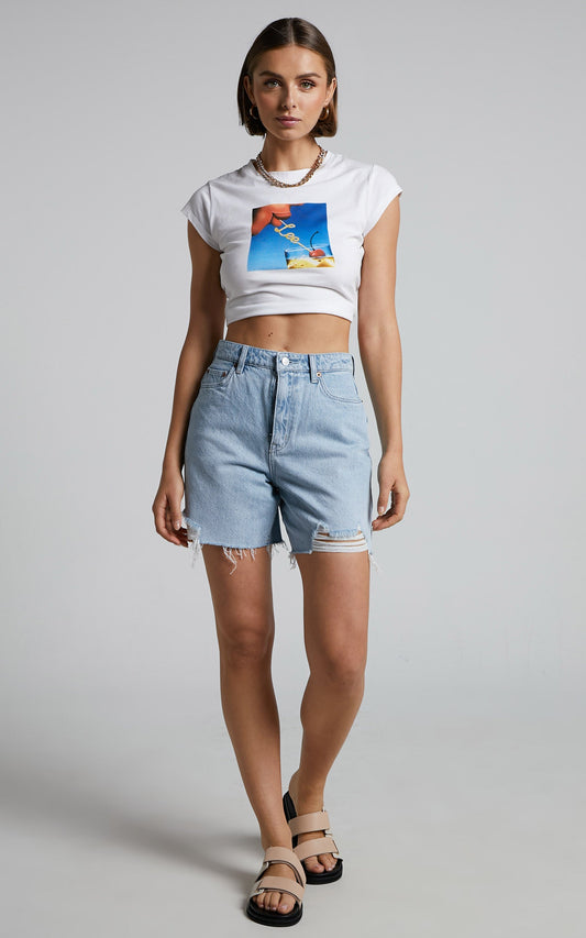 Riders by Lee - Straight Short in Pure Shores Blue