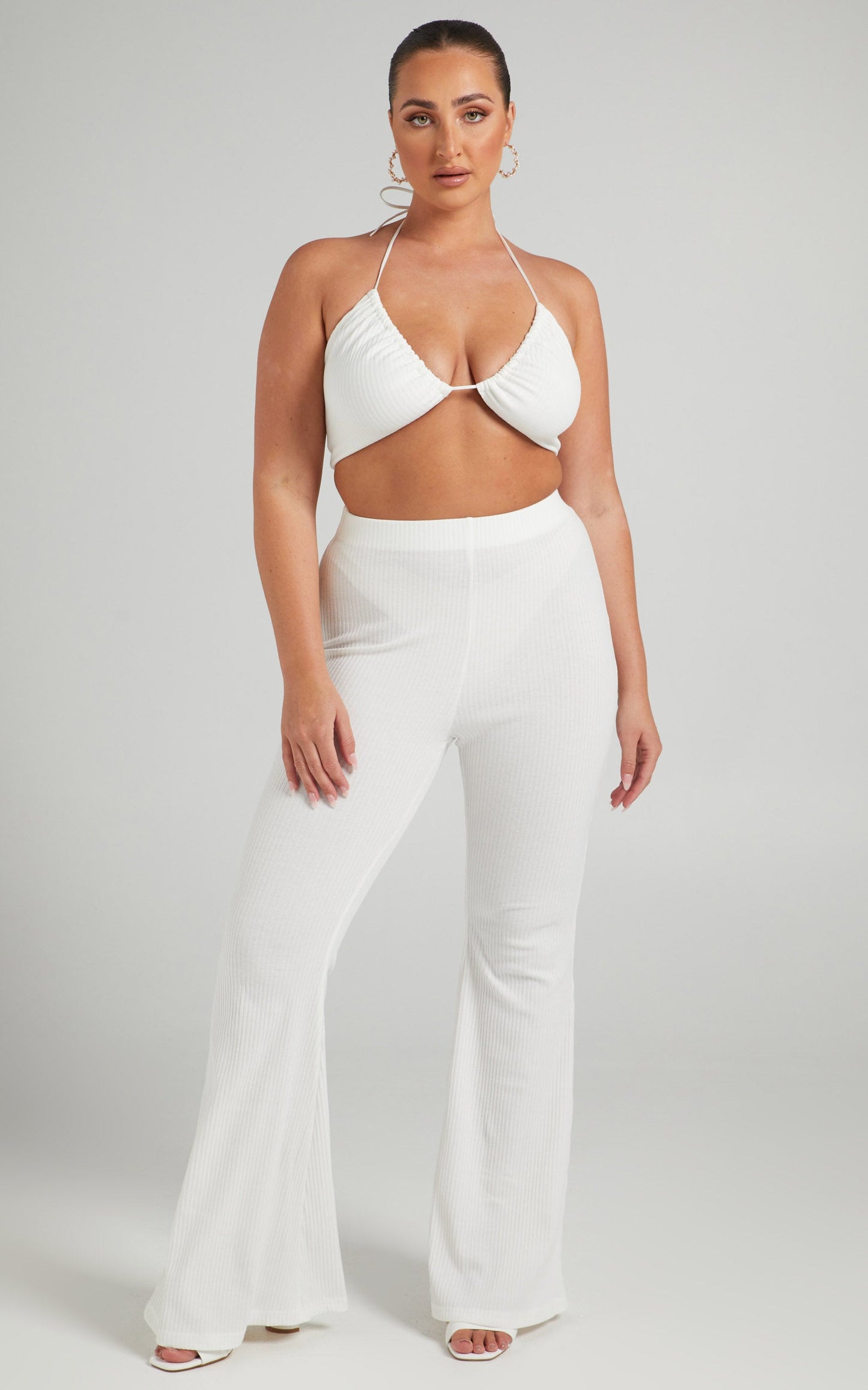 Kahlia Two Piece Set in White