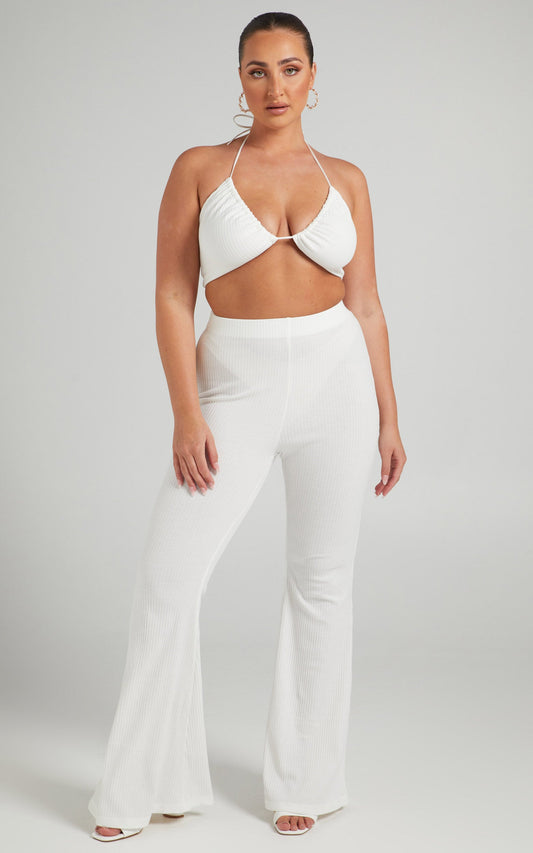 Kahlia Two Piece Set in White