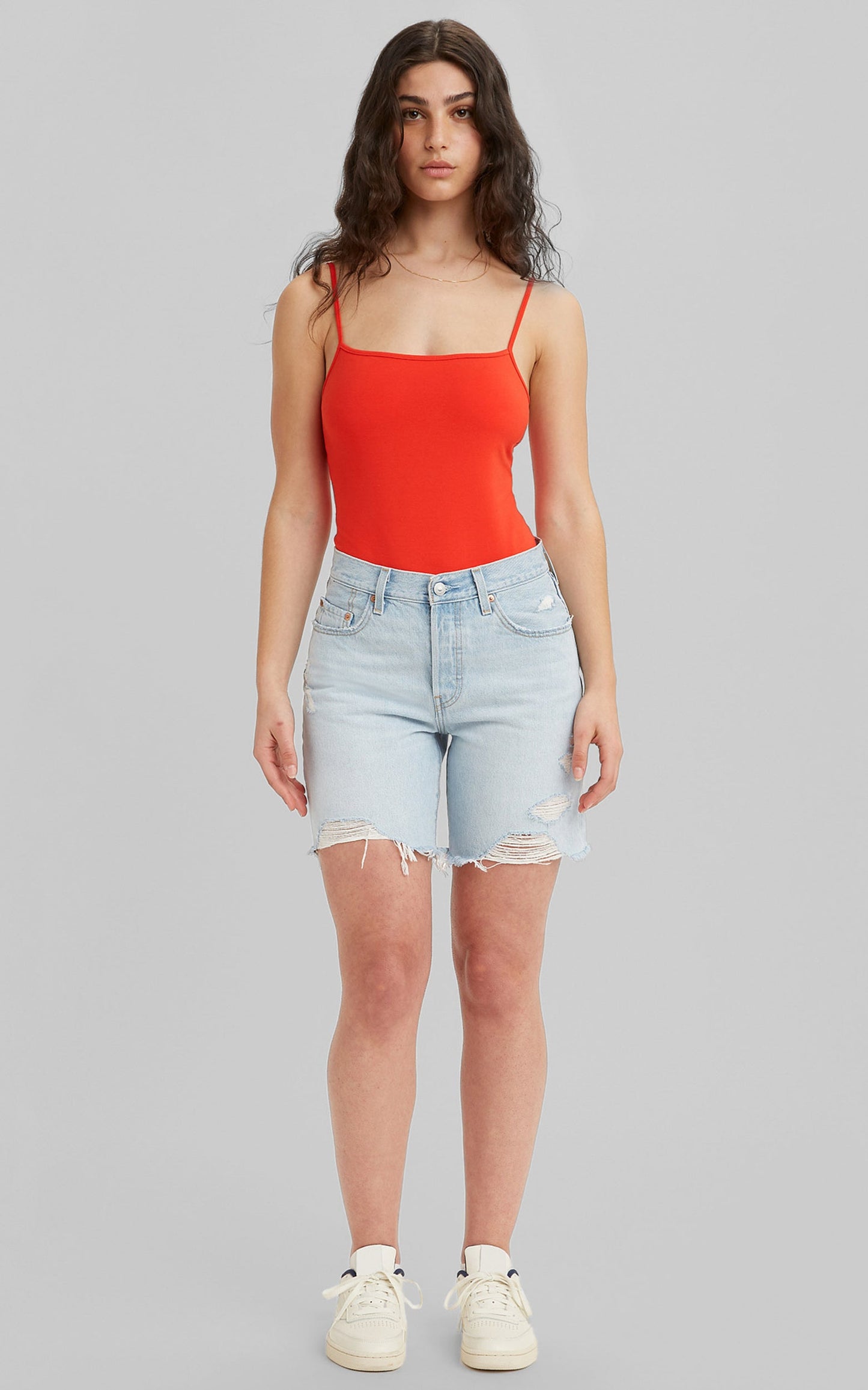 Levi's - 90s 501 Denim Short in YESTERDAYS NEWS - LIGHT INDIGO DESTRUCTED