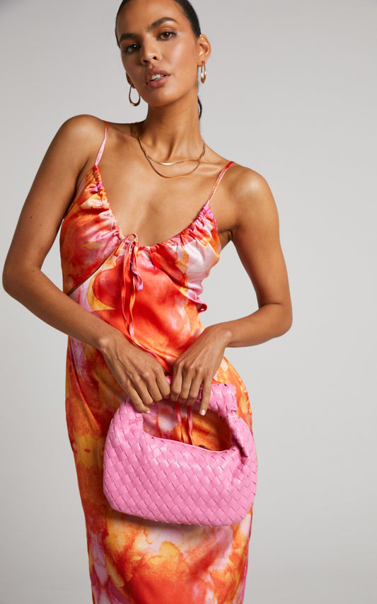 Andronika Knot Clutch Bag in Pink