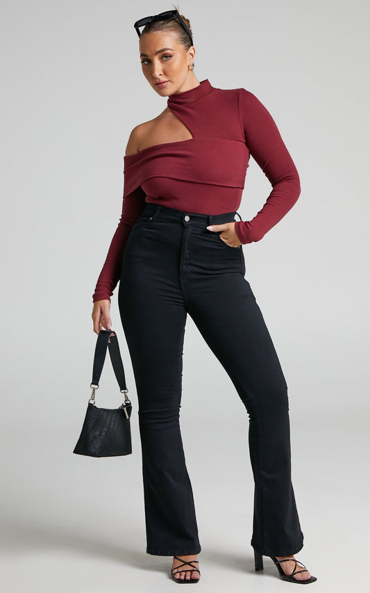 Dr Denim - Moxy Flare Jeans in Black