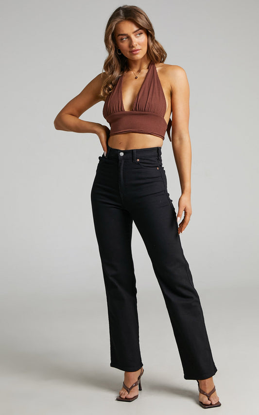 Dr Denim - Moxy Straight Jean in Solid Black