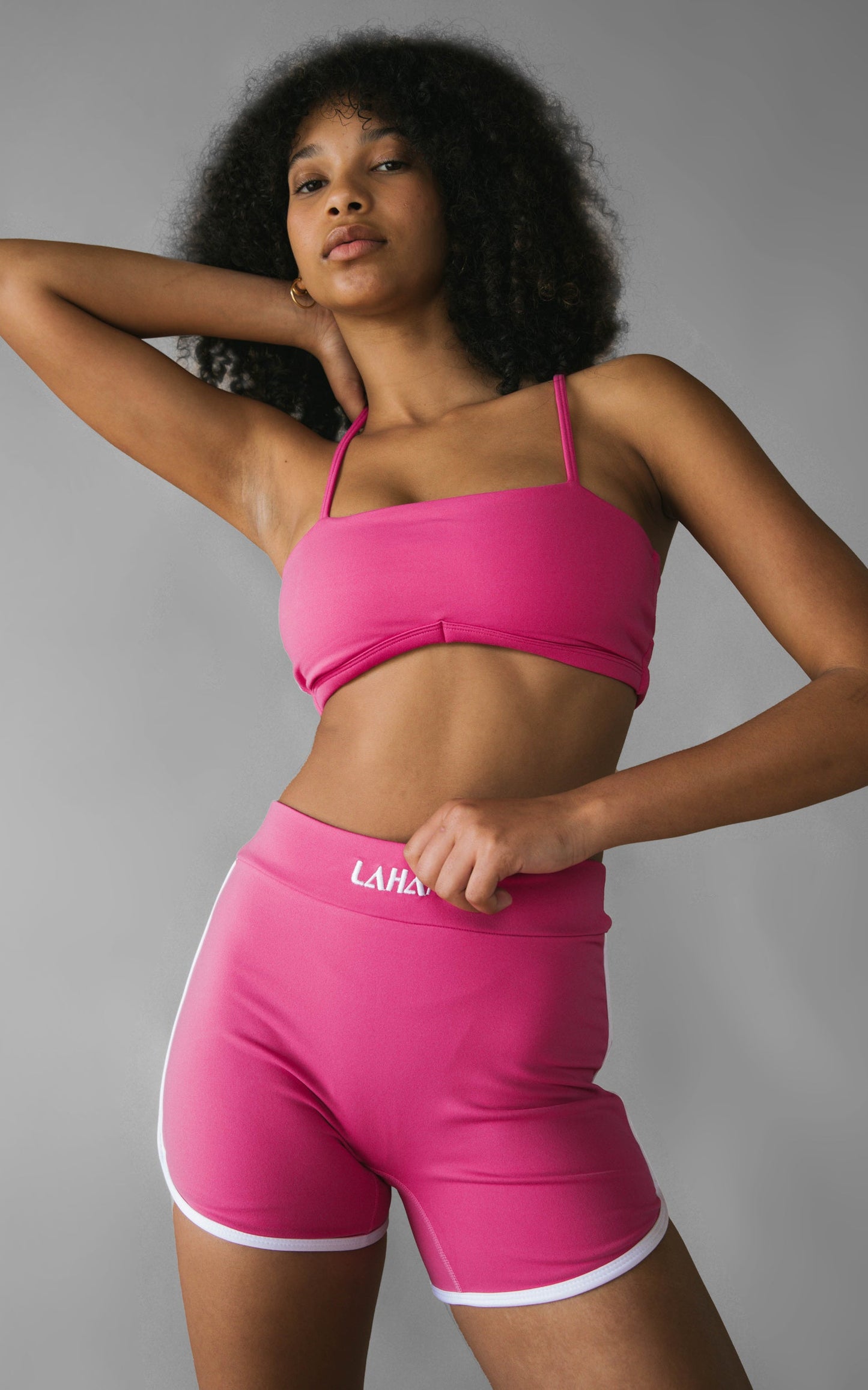 Lahana - Zadie Crop Top in Dragonfruit Pink