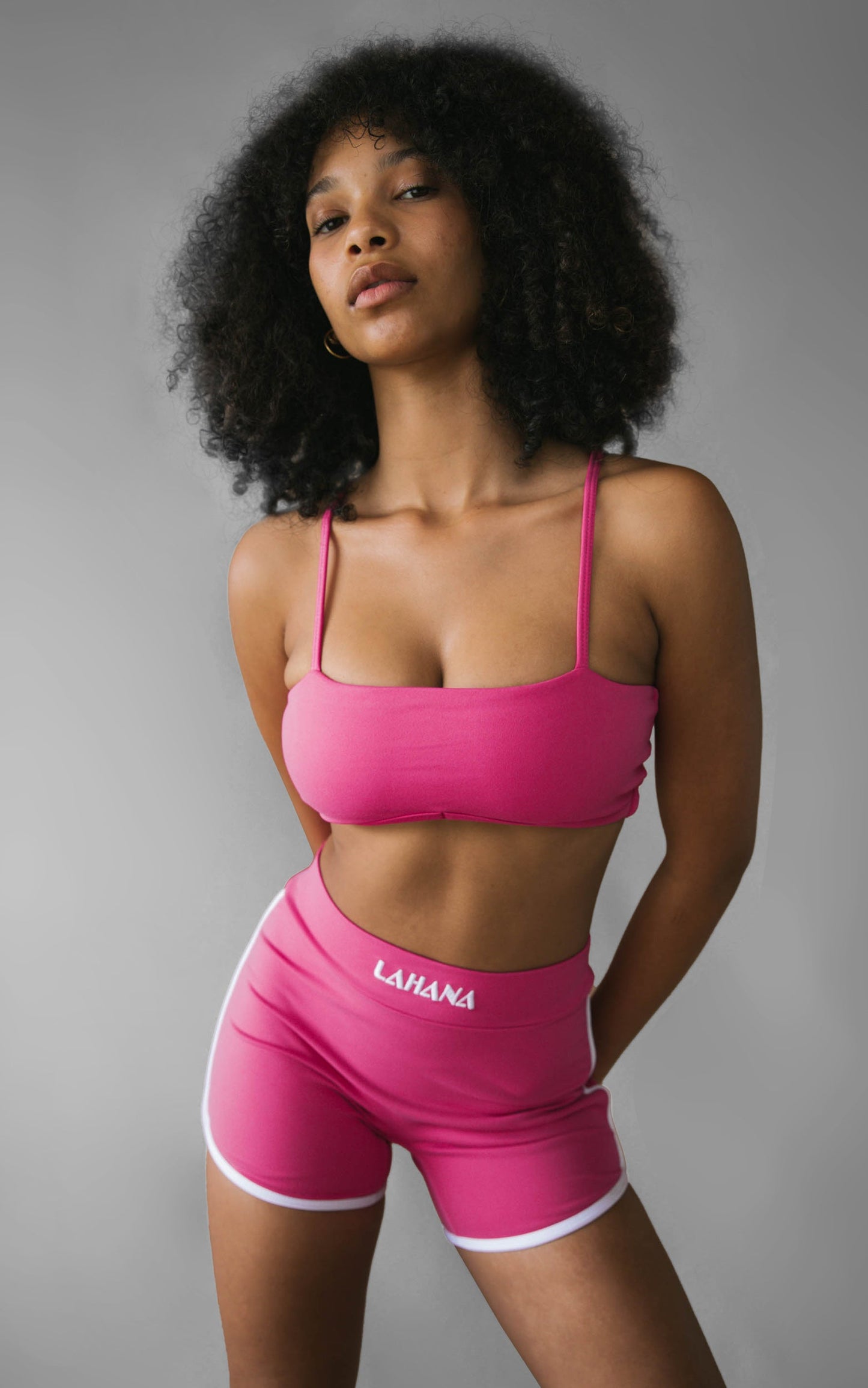 Lahana - Zadie Biker Shorts in Dragonfruit Pink