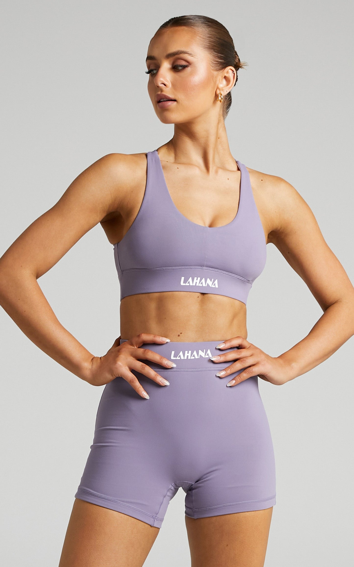 Lahana - Sanaa Crop Top in Purple Ash