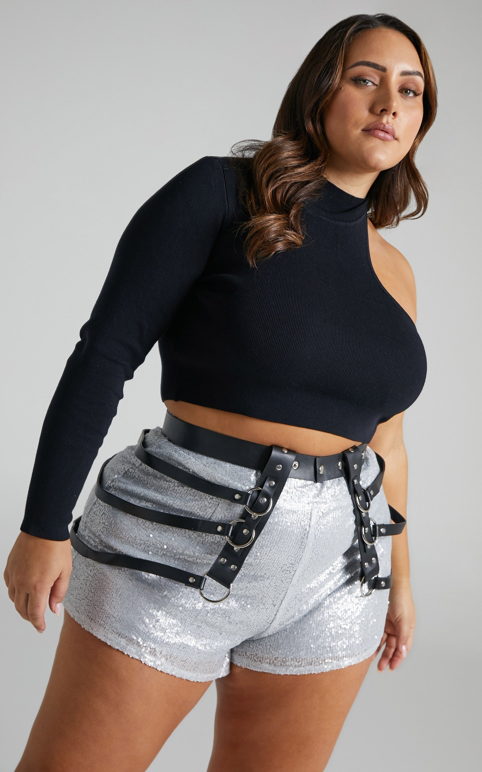 Lakeisha Garter Belt in Black