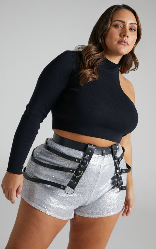 Lakeisha Garter Belt in Black