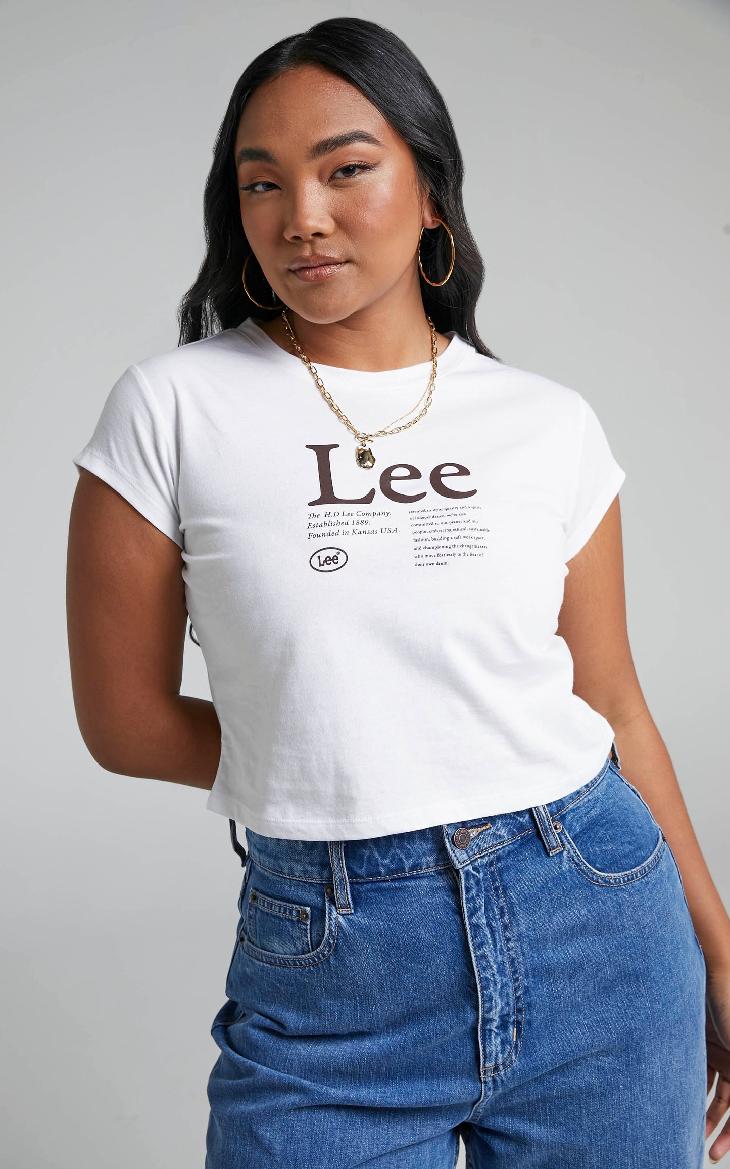 Lee - 90s Baby Tee in Editorial