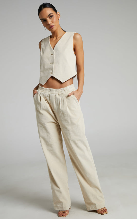 Lioness - Agyness Pant in Beige
