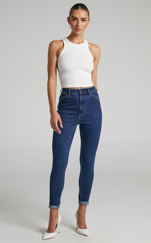 Riders by Lee - Hi Rider Skinny Jean in Indigo Acclaim