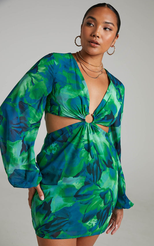 Runaway The Label - Calista Ring Dress in Green