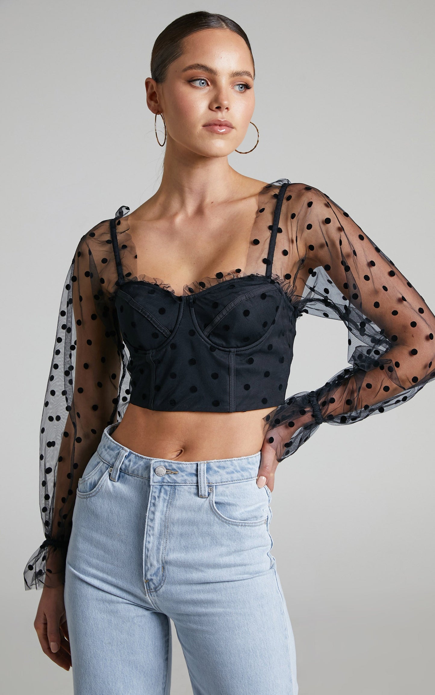 Runaway the Label - Chloe Top in Black Spot