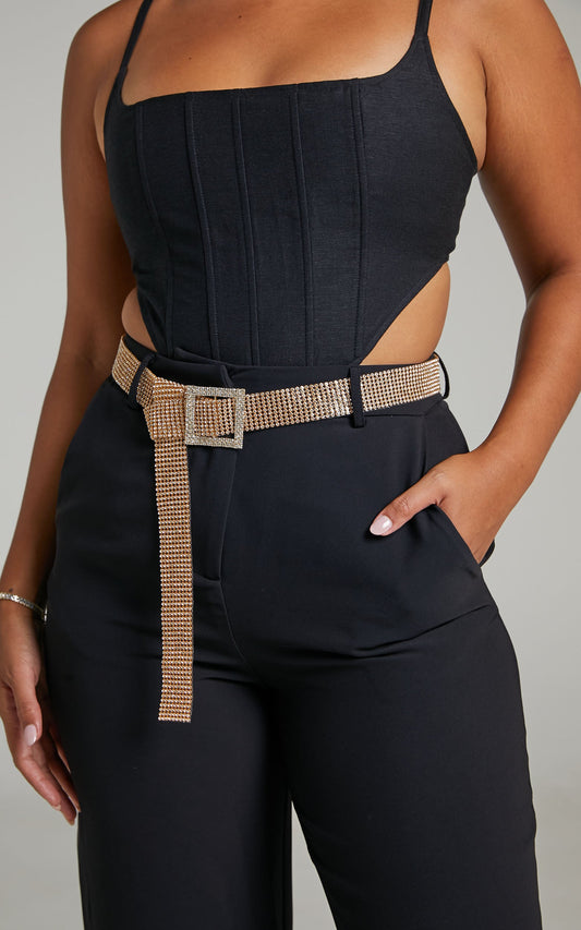 Saritha Chain Belt in Gold