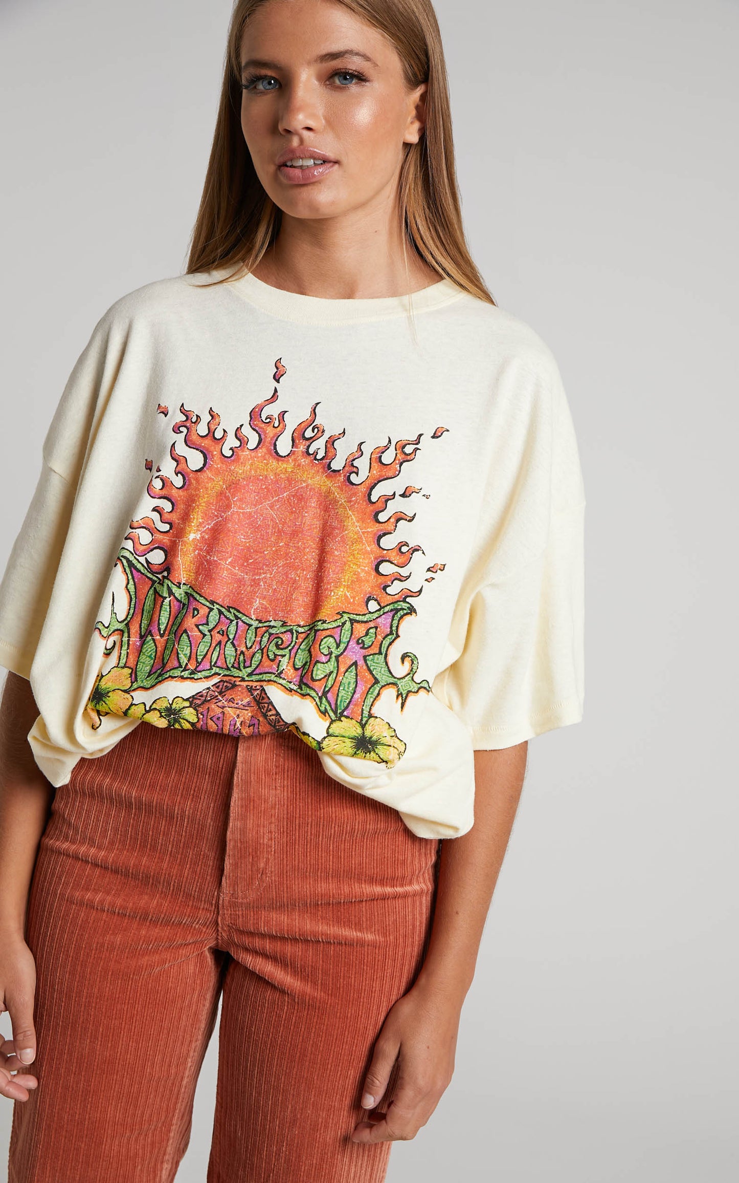 Wrangler - Blazin Tee in Popcorn