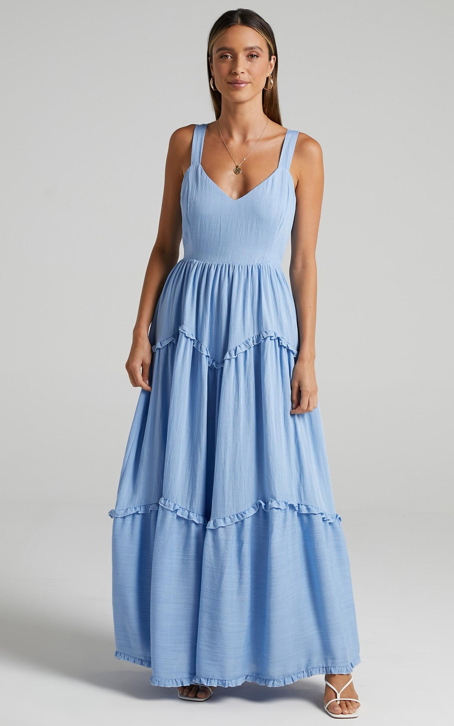 Sakura Dress in Periwinkle Blue