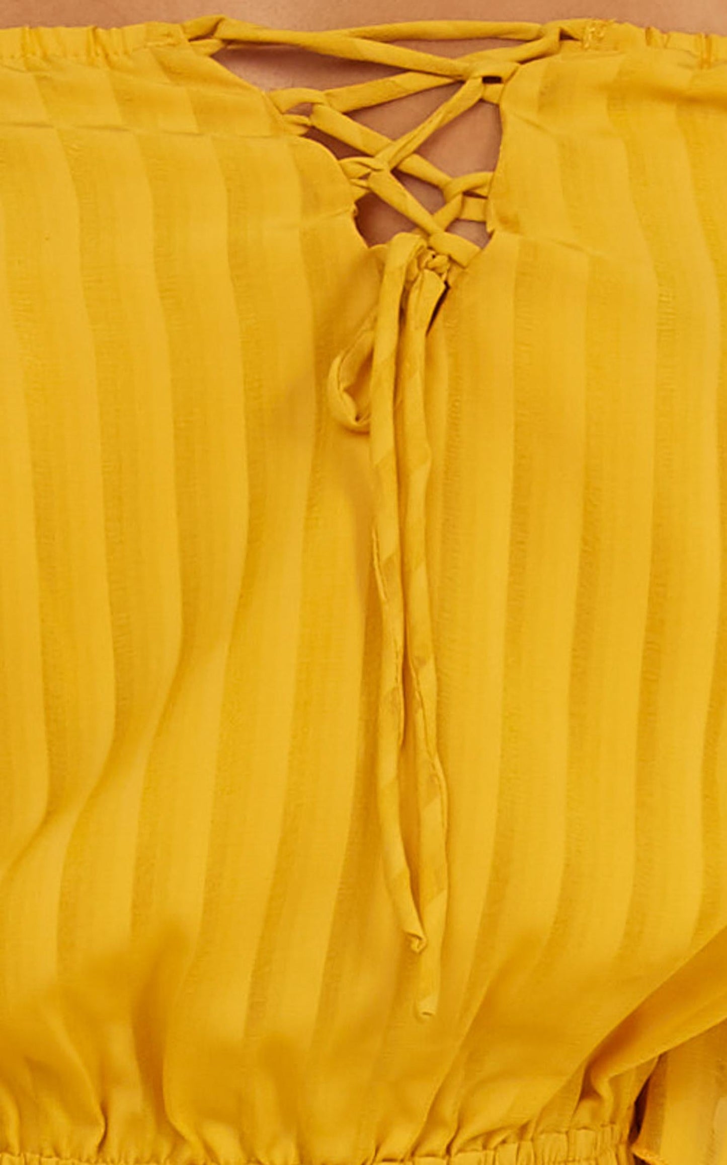 Cupids Arrow Playsuit In Mustard