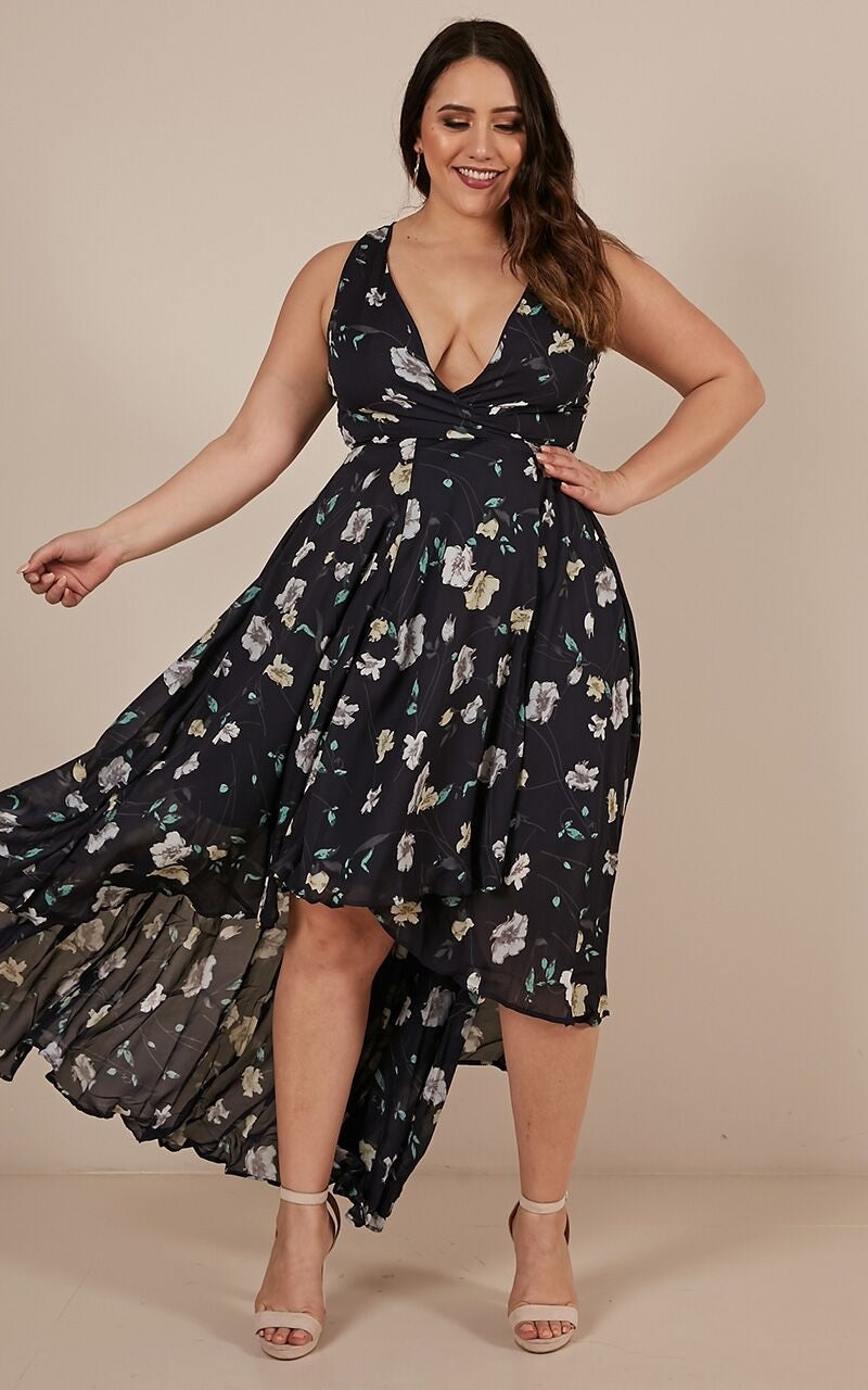 Ocean Avenue Dress In Navy Floral
