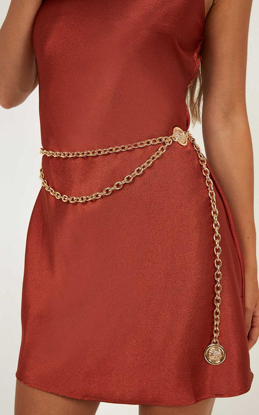 Share It All Belt In Gold