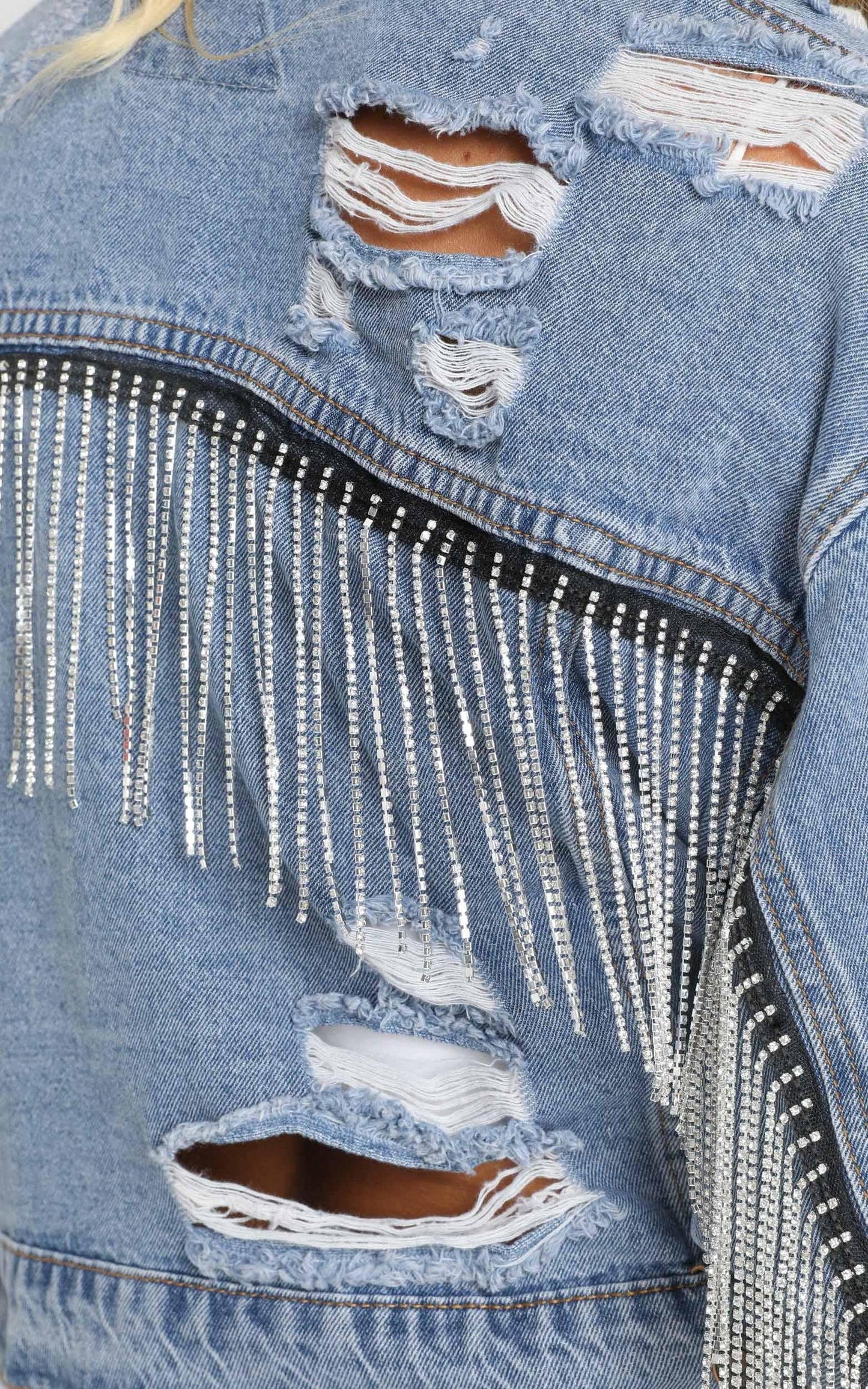 Katja Jacket in Mid Blue Wash